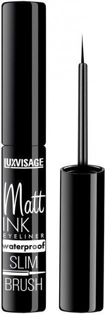 Подводка для глаз Matt INK waterproof водостойкая матовая Черная LUXVISAGE